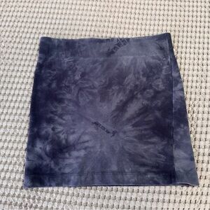 Nollie Tie-Dye Black Mini pencil Skirt - blue/grey Small stretchy